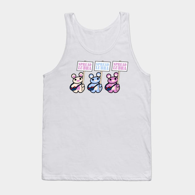 Three Chibis (Spread Lubba in Protest) Tank Top by Village Values